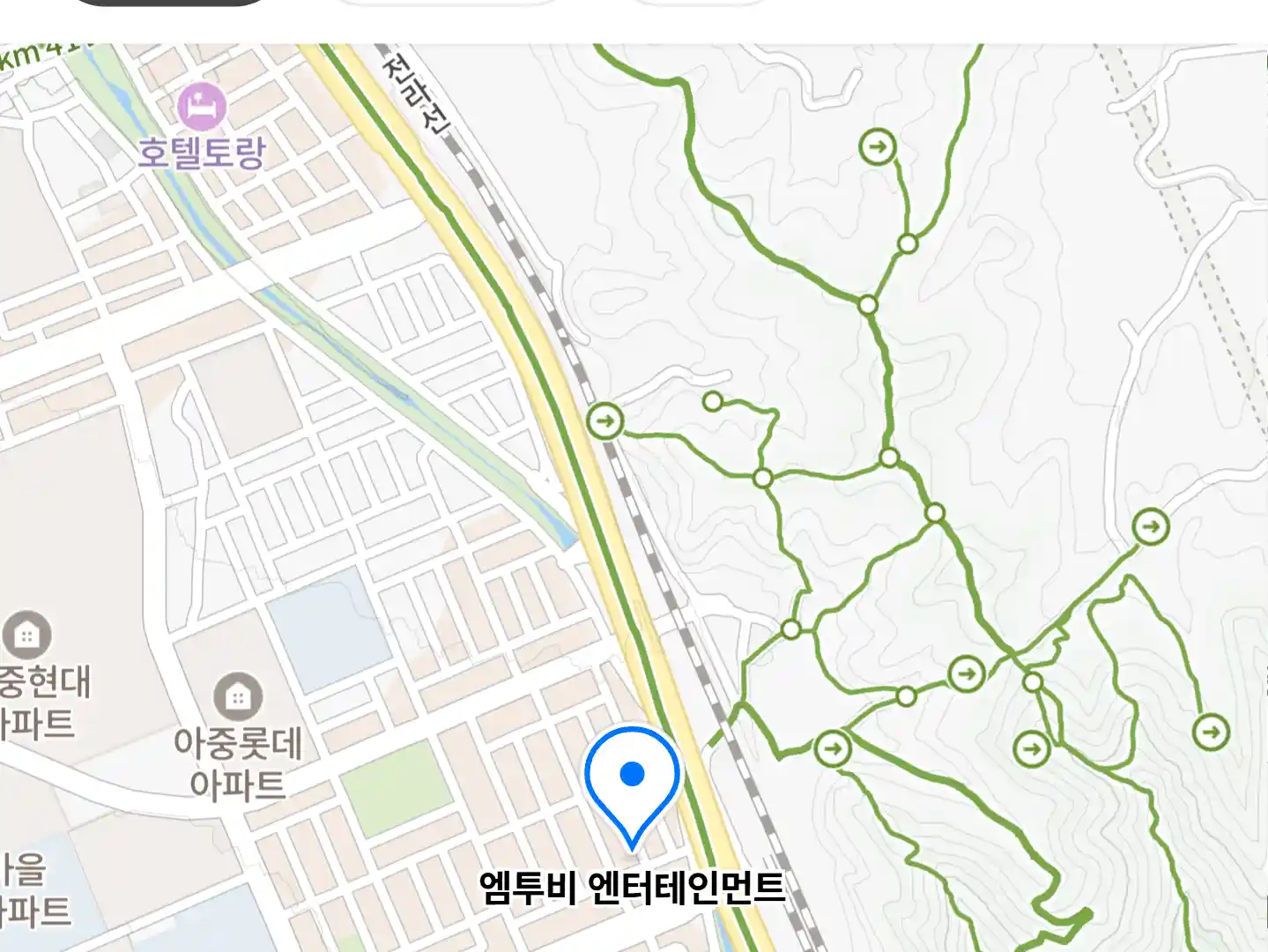 엠투비 엔터테인먼트 위치