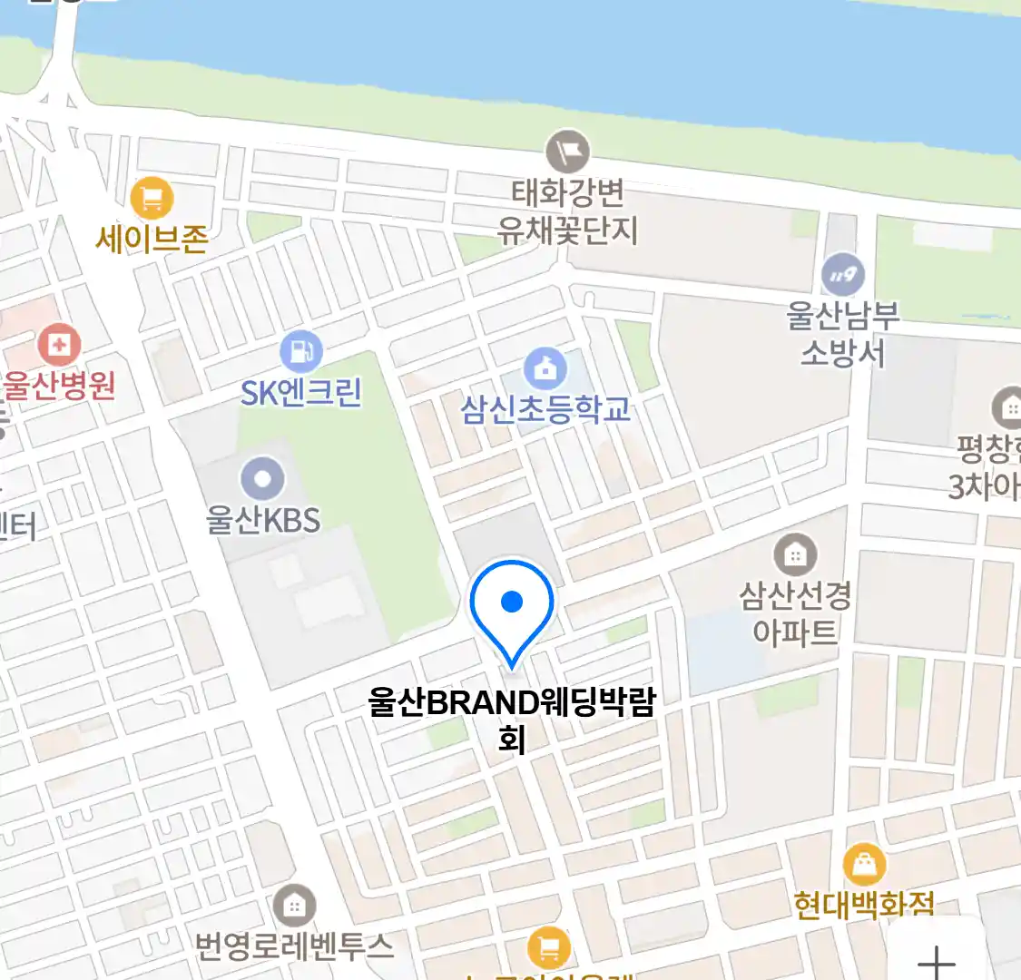 울산 BRAND웨딩박람회 위치