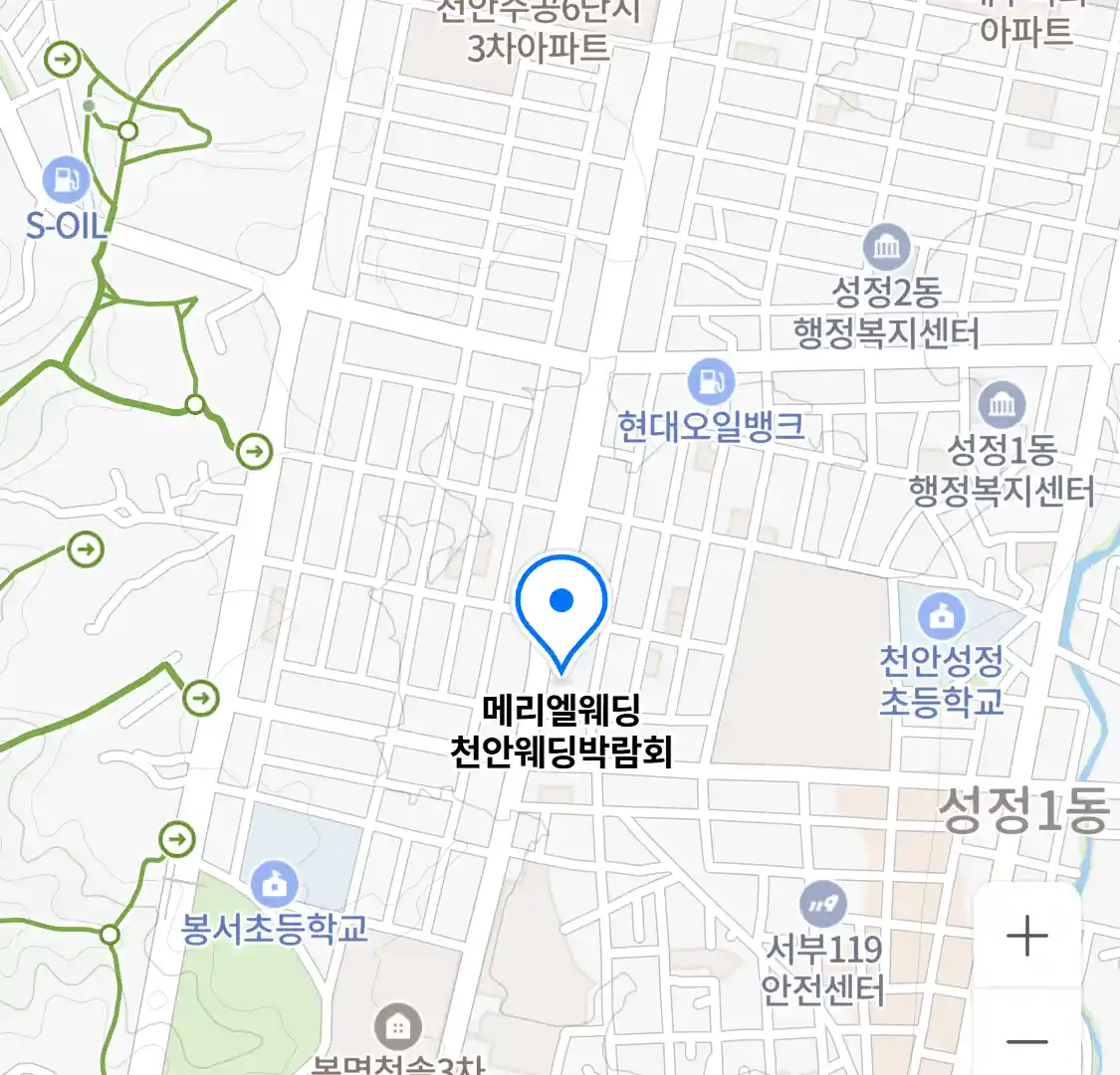 메리엘웨딩 천안웨딩박람회 위치