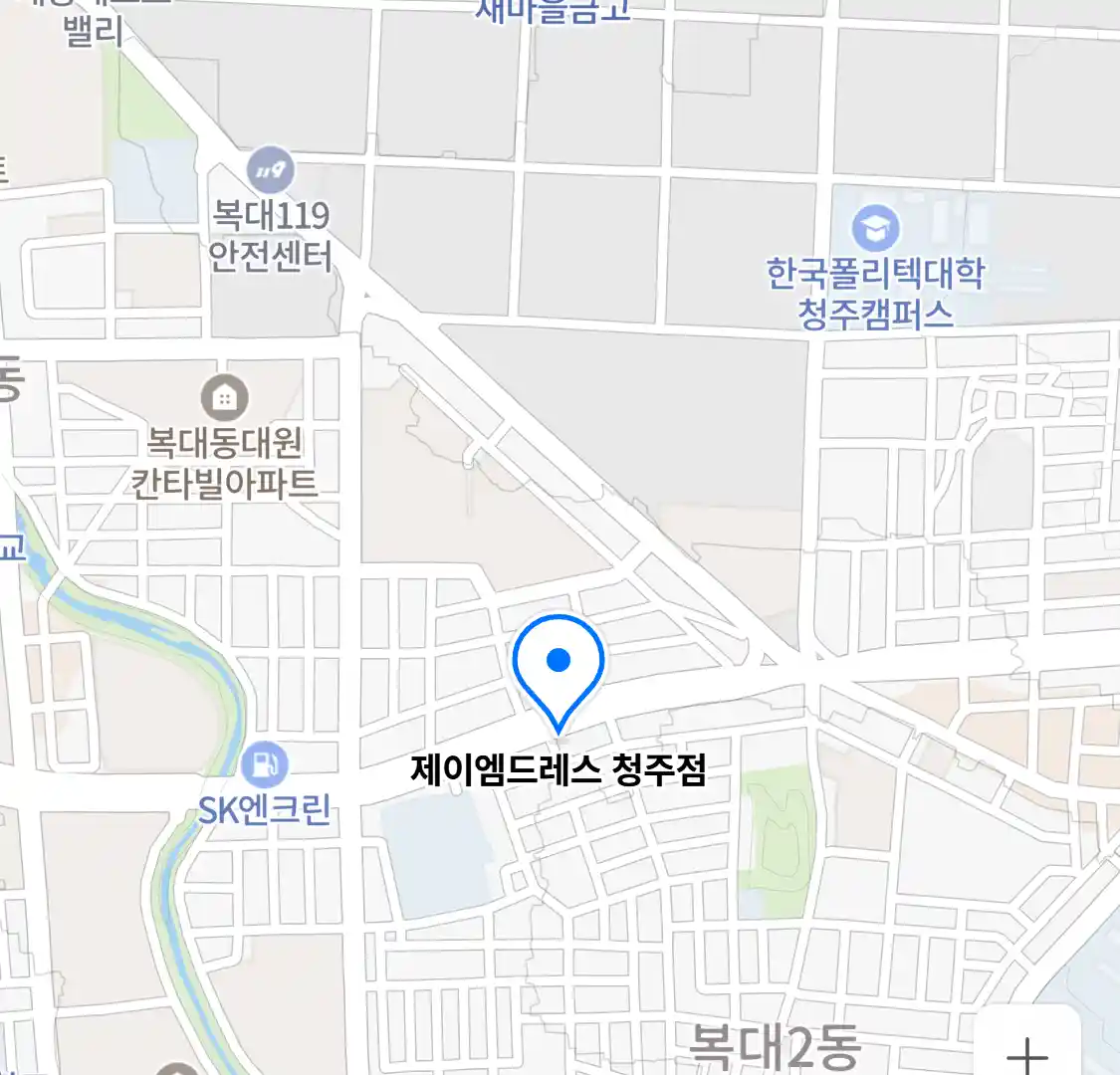 제이엠드레스 청주점 위치
