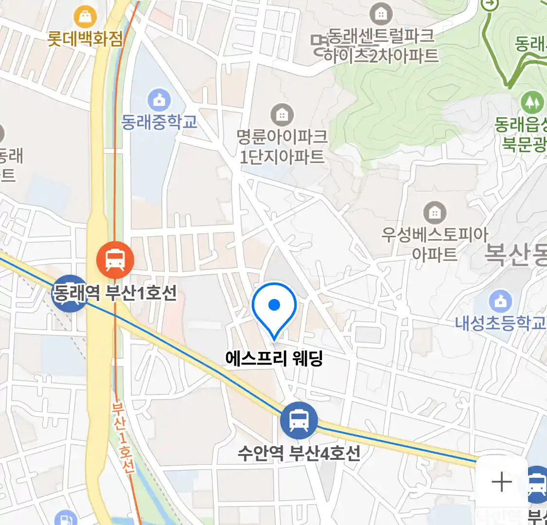 에스프리 웨딩 지도