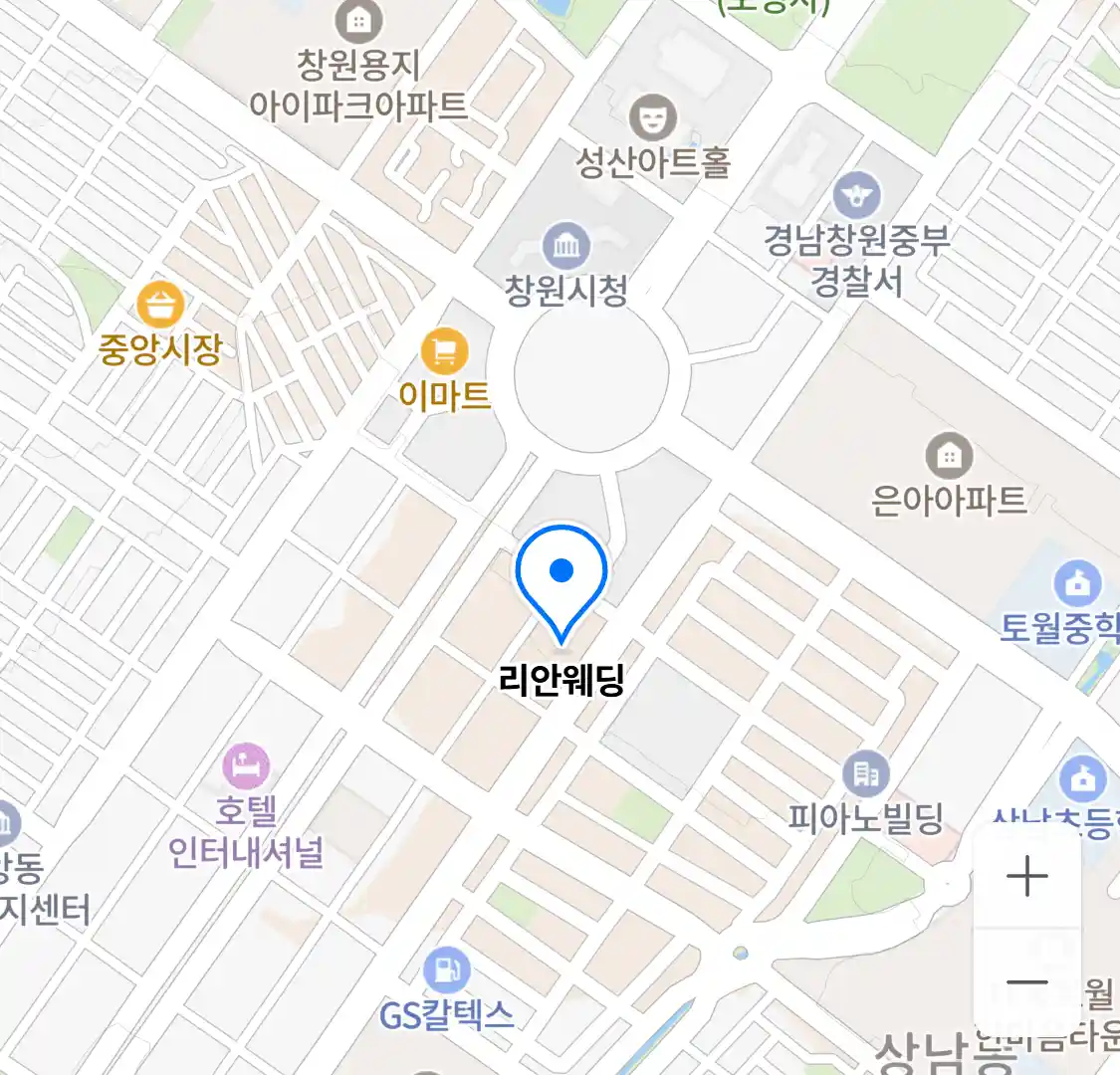 리안웨딩 위치