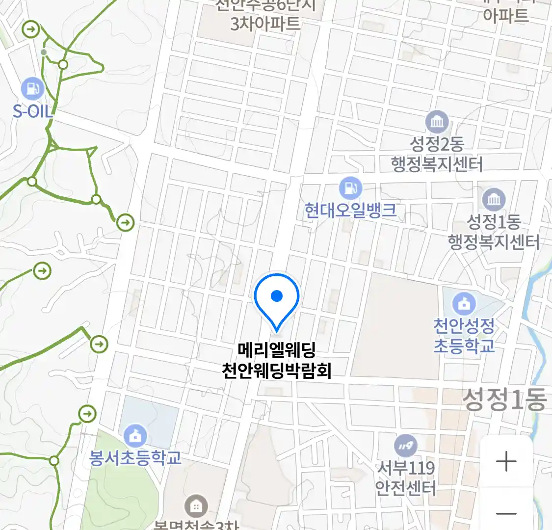 메리엘웨딩 천안웨딩박람회 위치