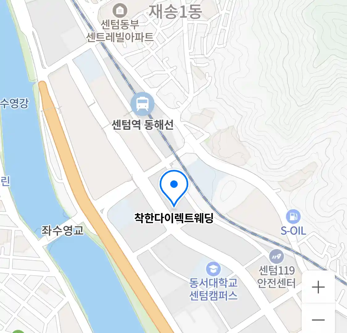 착한다이렉트웨딩 위치