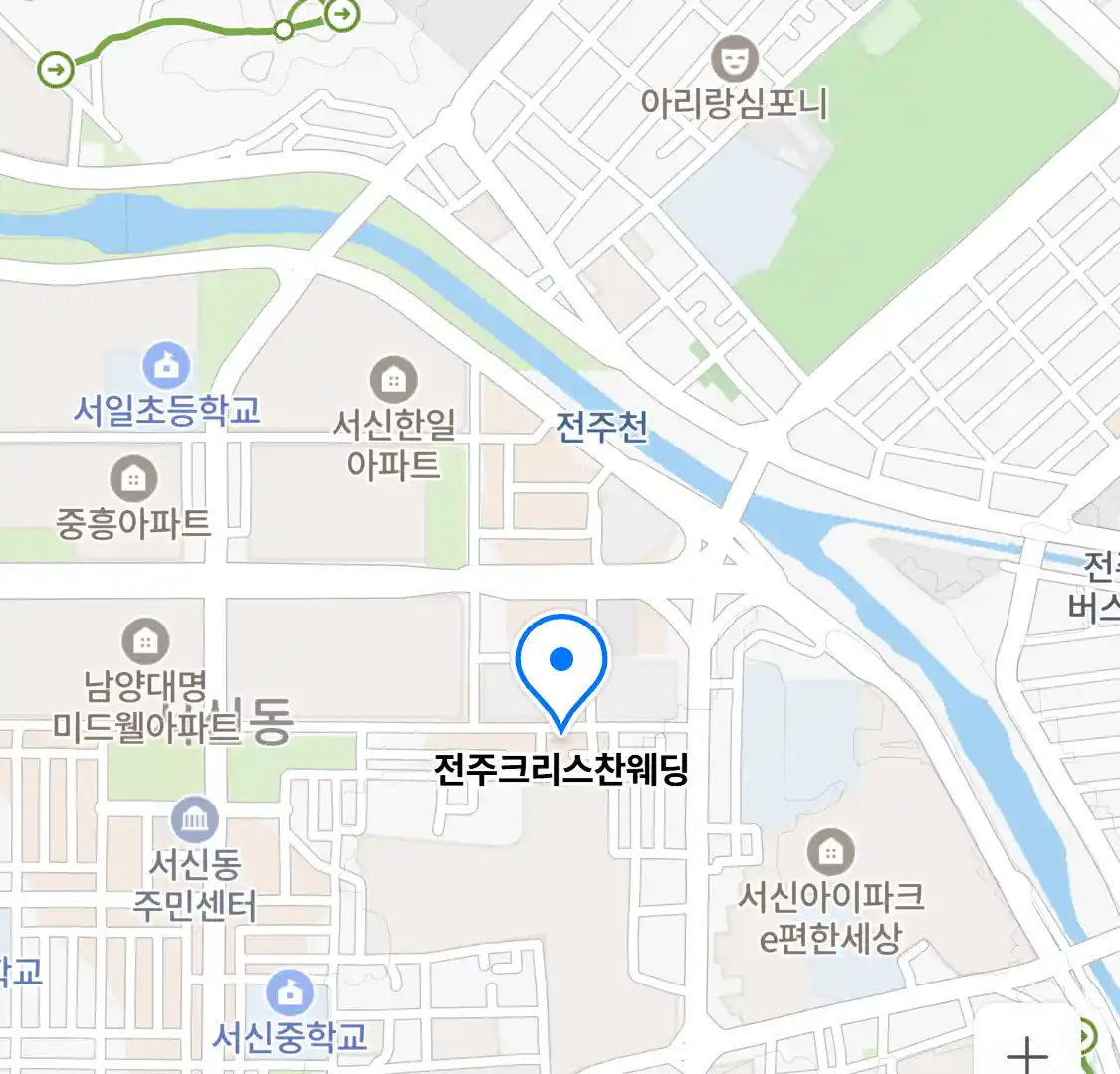 전주크리스찬웨딩 위치