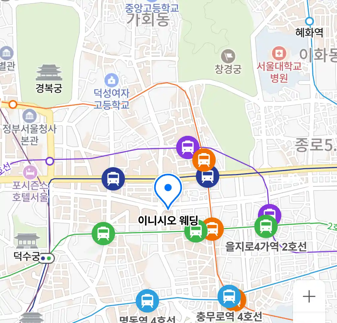 이니시오 웨딩 위치