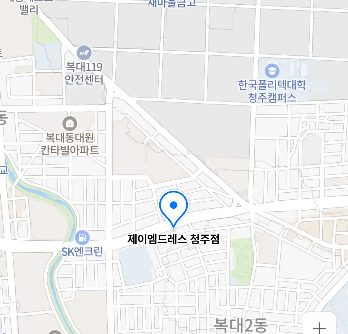 제이엠드레스 청주점 위치