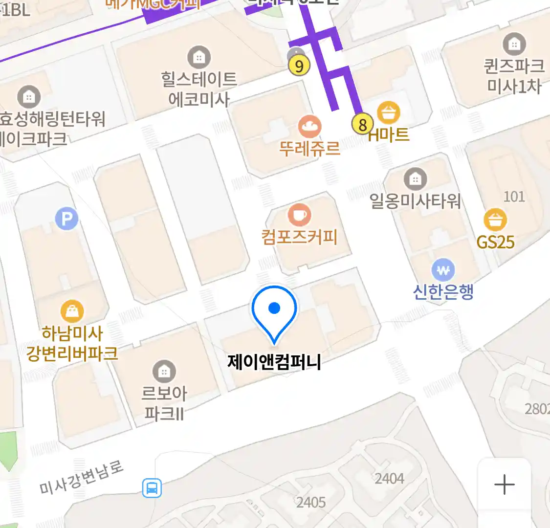 제이앤컴퍼니 위치