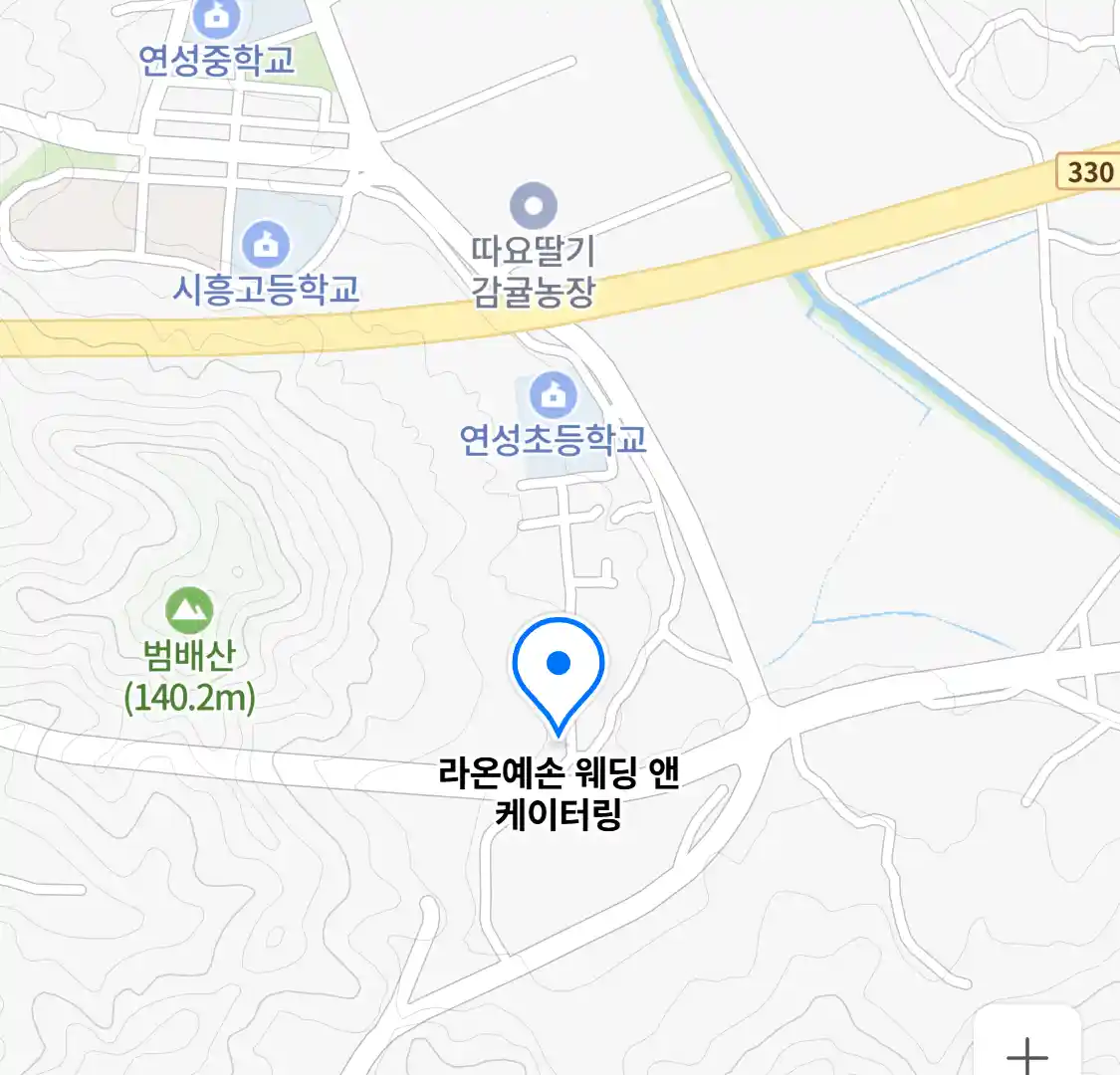 라온예손 웨딩 앤 케이터링 위치