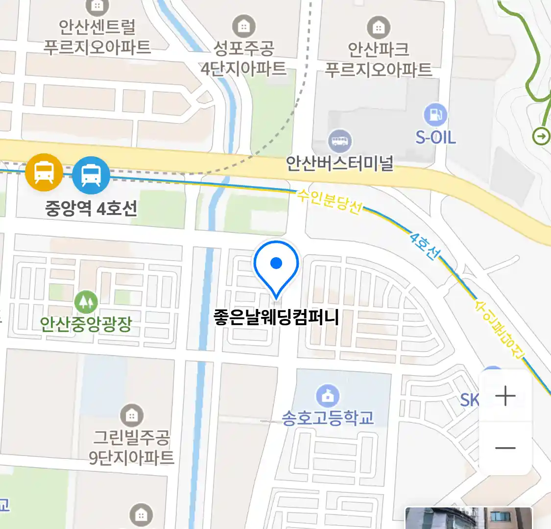 좋은날웨딩컴퍼니 위치